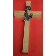 Wood Cross with Girl for First Communion